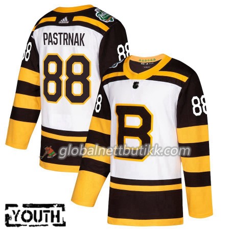 Boston Bruins Hockeydrakt David Pastrnak 88 2019 Winter Classic Hvit Adidas Authentic - Barn